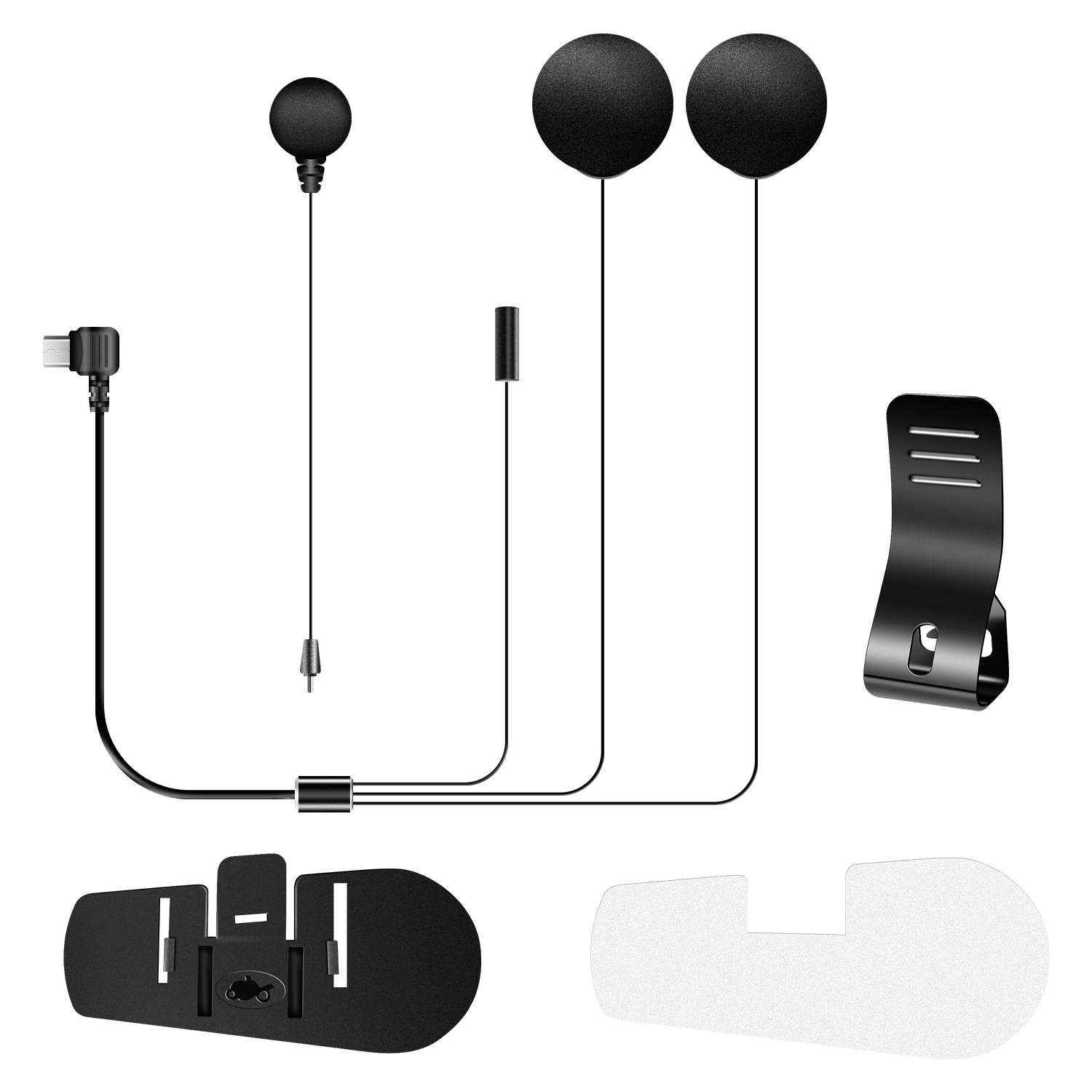 Universal Motorcycle Helmet Intercom Headset - Fodsports マイクスピーカーイヤホン クリップ付き FX8 AIR FX8