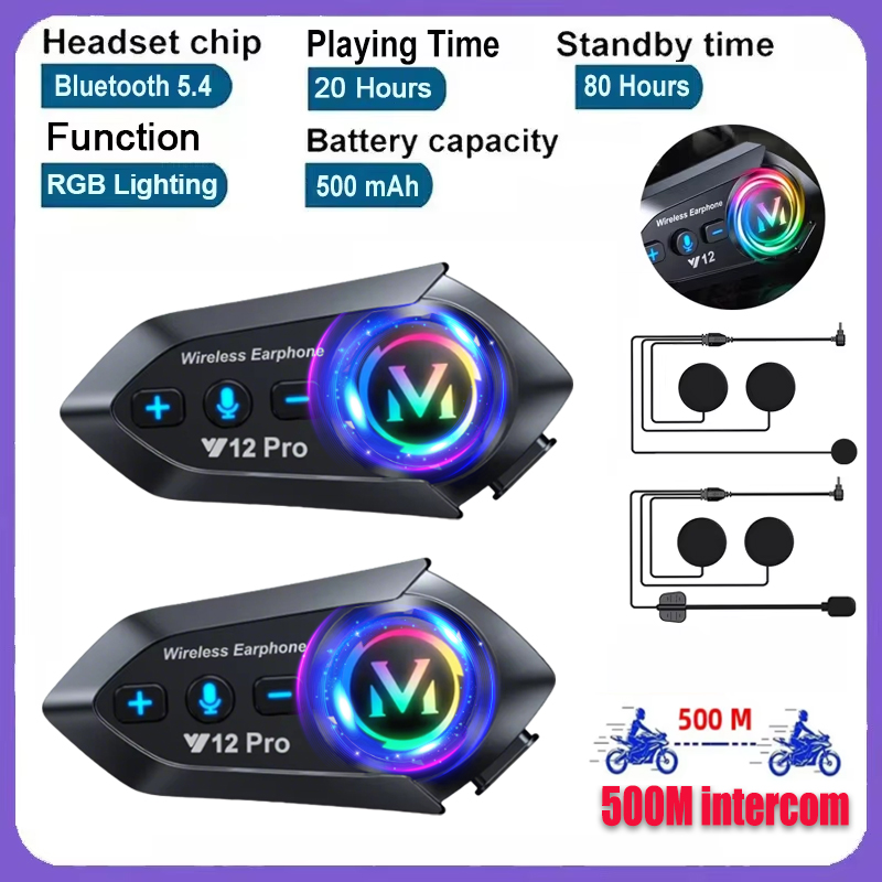 Full Face Motorcycle Helmet With Bluetooth - Y20 Pro 1/2x バイク用インターコムヘッドセット ヘルメット BT