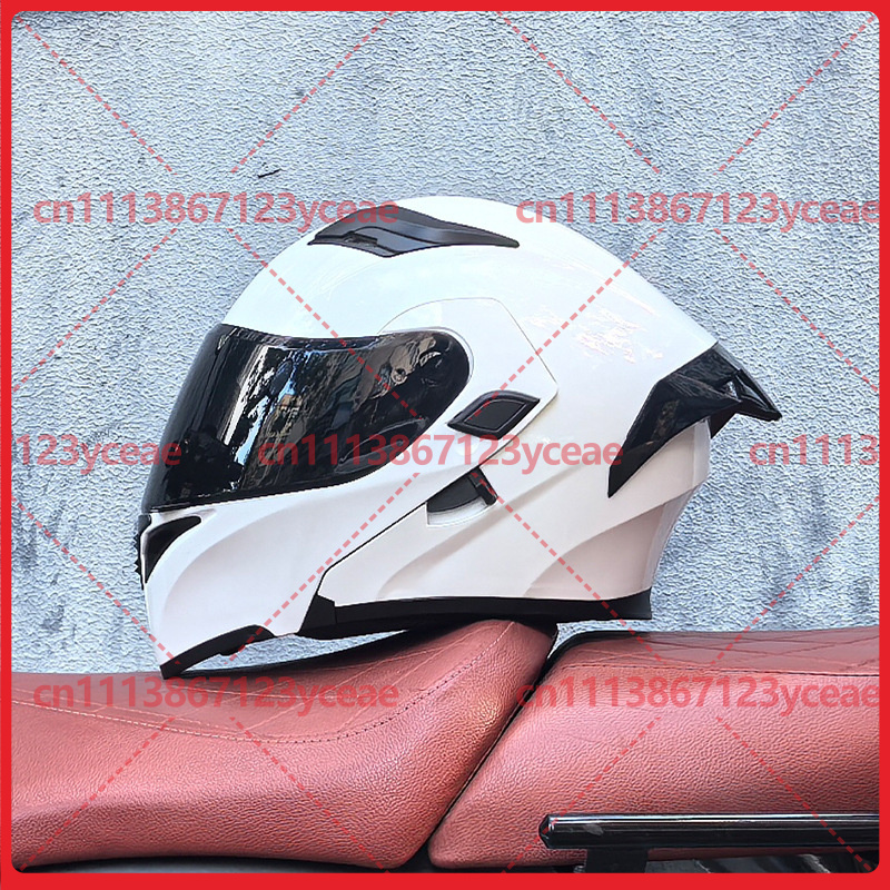 Dual Visor Motorcycle Racing Helmet - Orz製、モジュール式ヘルメット、デュアルバイザー、大型スポイラー、レーシングヘルメット、男女兼用、冬用、防寒バイクヘルメット