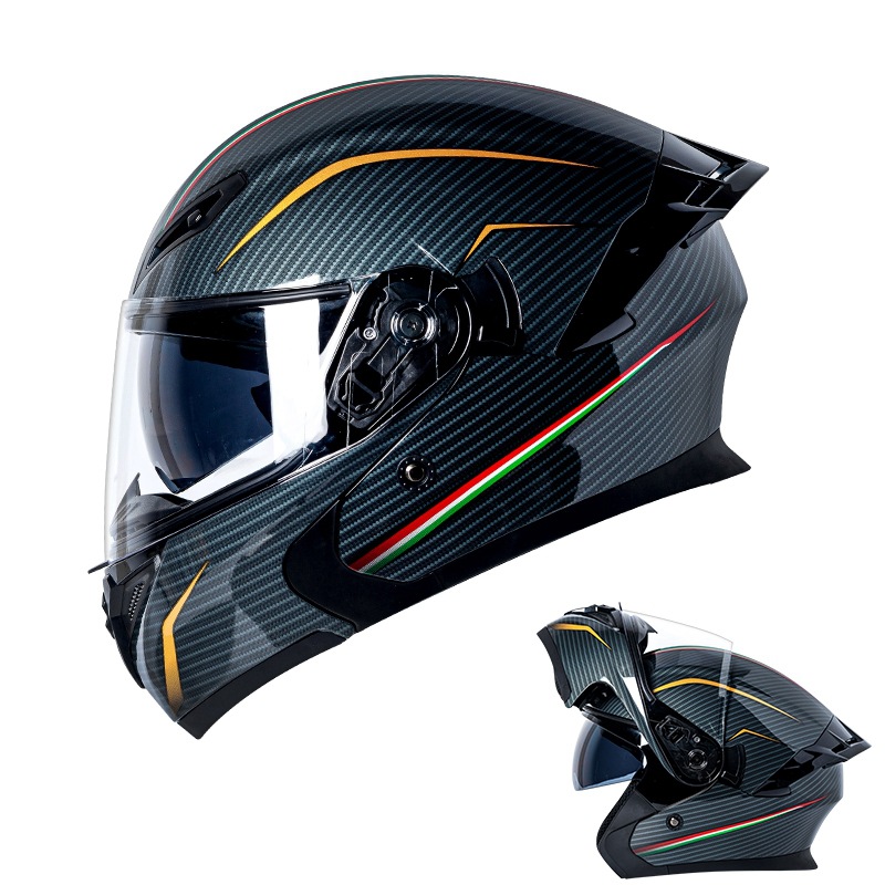 DOT承認済みオートバイヘルメット ダブルバイザー モジュラ - Modular Flip Up Motorcycle Helmet Dot Approved のレビューと価格