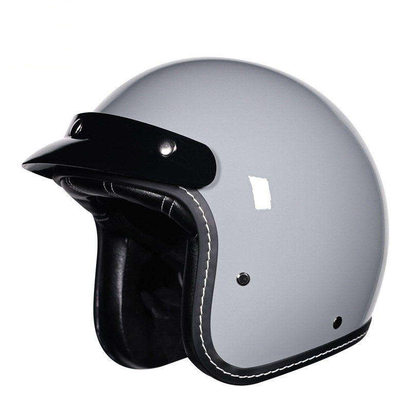 ユニセックスレトロ3/4オープンフェイスバイクヘルメット、男 - Vintage Open Face Retro Helmet のレビューと価格