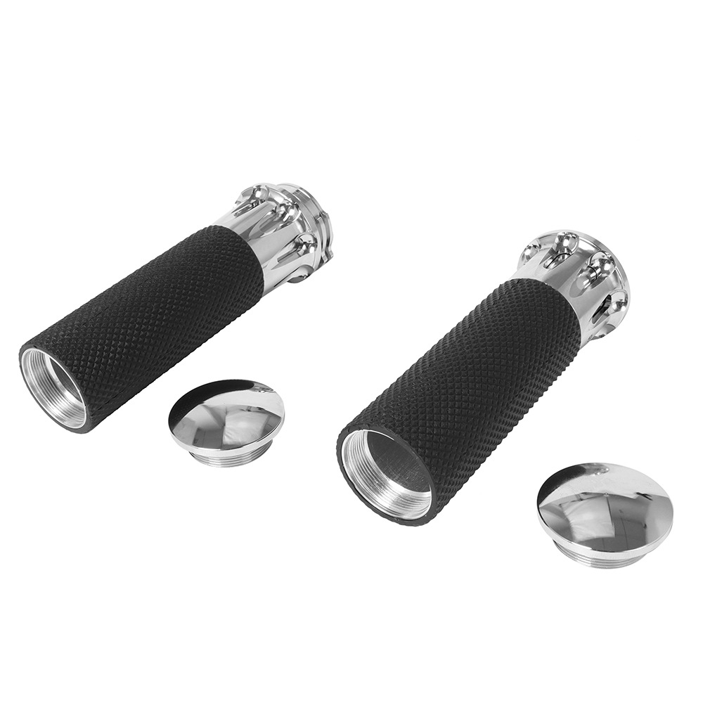25mm CNCアルミ製中空ハンドルバーハンドグリップ、ハー - Motorcycle Parts のレビューと価格