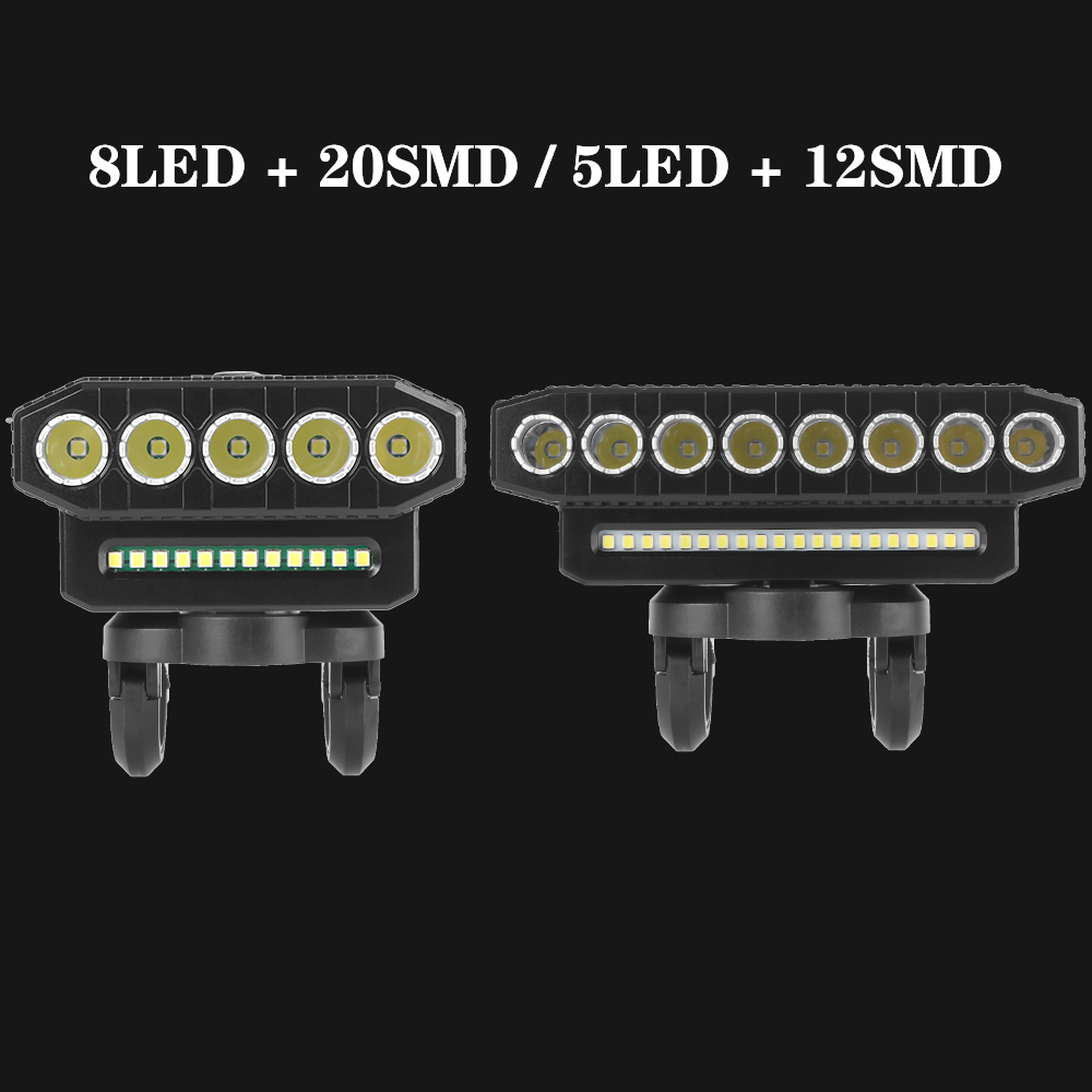 防水オートバイスポットライトポータブル充電式 LED ヘッド - Universal Motorcycle Led Headlight Projector のレビューと価格