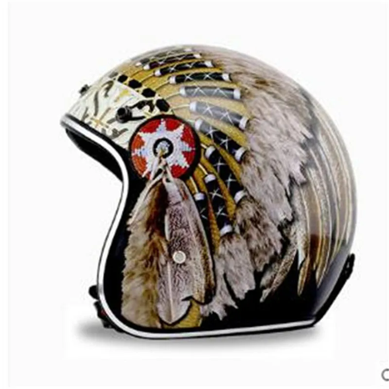 2025年ニューレトロヴィンテージオープンフェイス3/4オー - Vintage Open Face Retro Helmet のレビューと価格