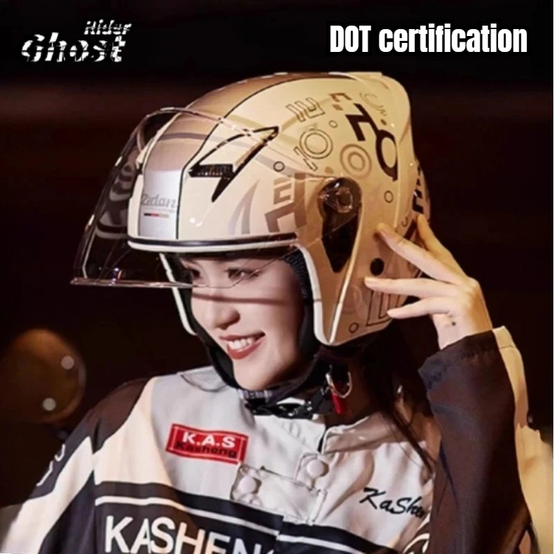 DOT認証 ヴィンテージ オープンヘルメット オートバイ オ - Vintage Open Face Retro Helmet のレビューと価格