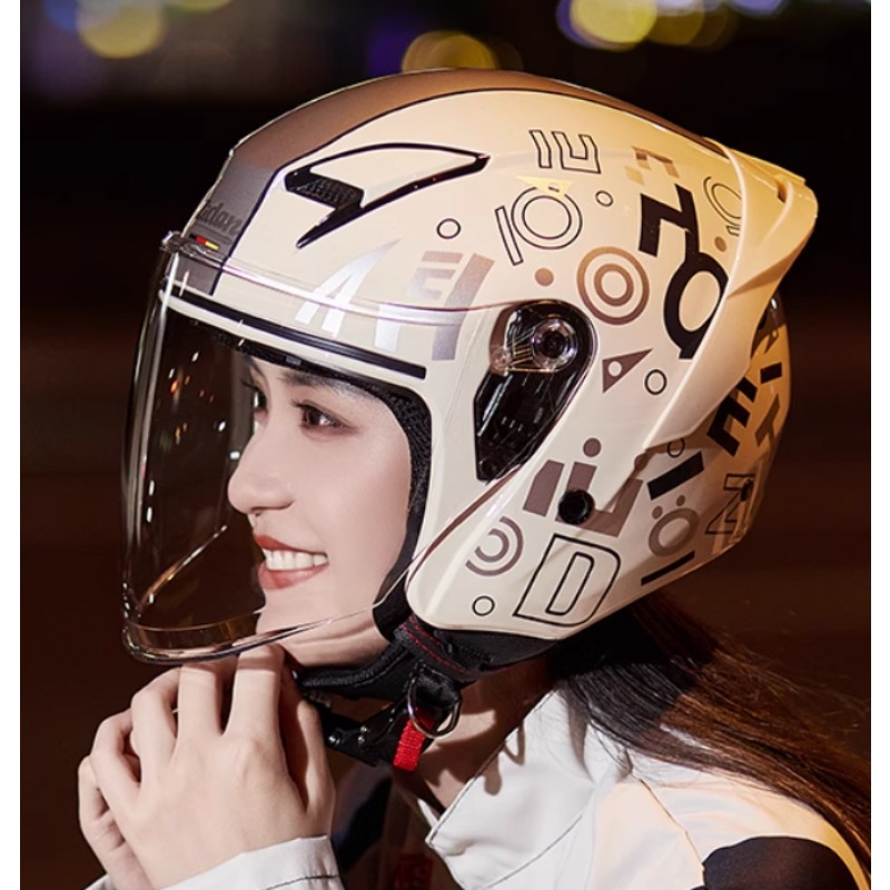 DOT認証 ヴィンテージ オープンヘルメット オートバイ オ - Vintage Open Face Retro Helmet のレビューと価格