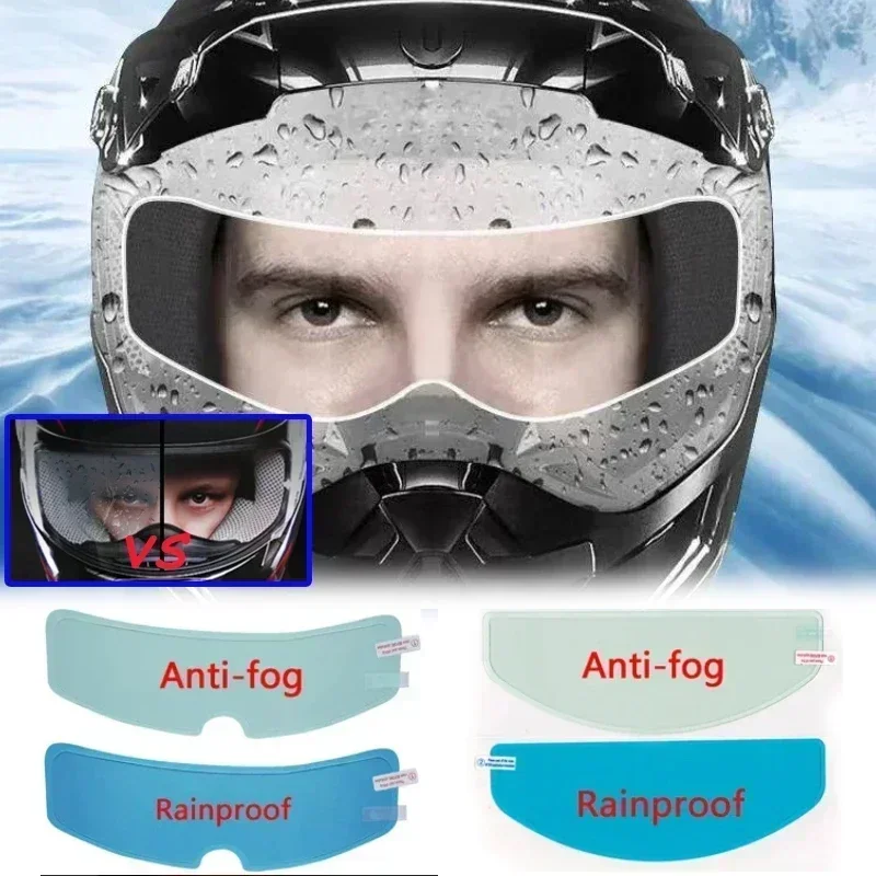 1/4 個オートバイヘルメットクリアパッチフィルム防曇防雨フ - Motorcycle Helmets のレビューと価格