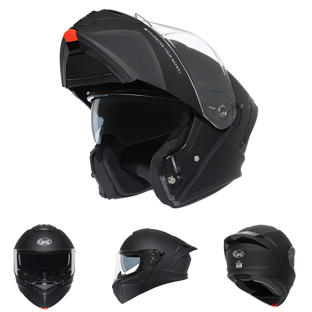 CYRIL モジュラーヘルメット オートバイ用 ECE 22 - Modular Flip Up Motorcycle Helmet Dot Approved のレビューと価格