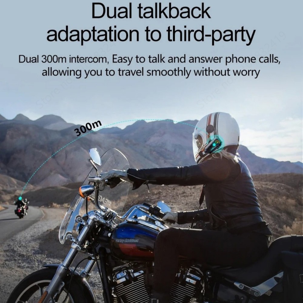 新品。1個または2個入り。バイク用ヘルメット用ワイヤレスBl - Universal Motorcycle Helmet Intercom Headset のレビューと価格