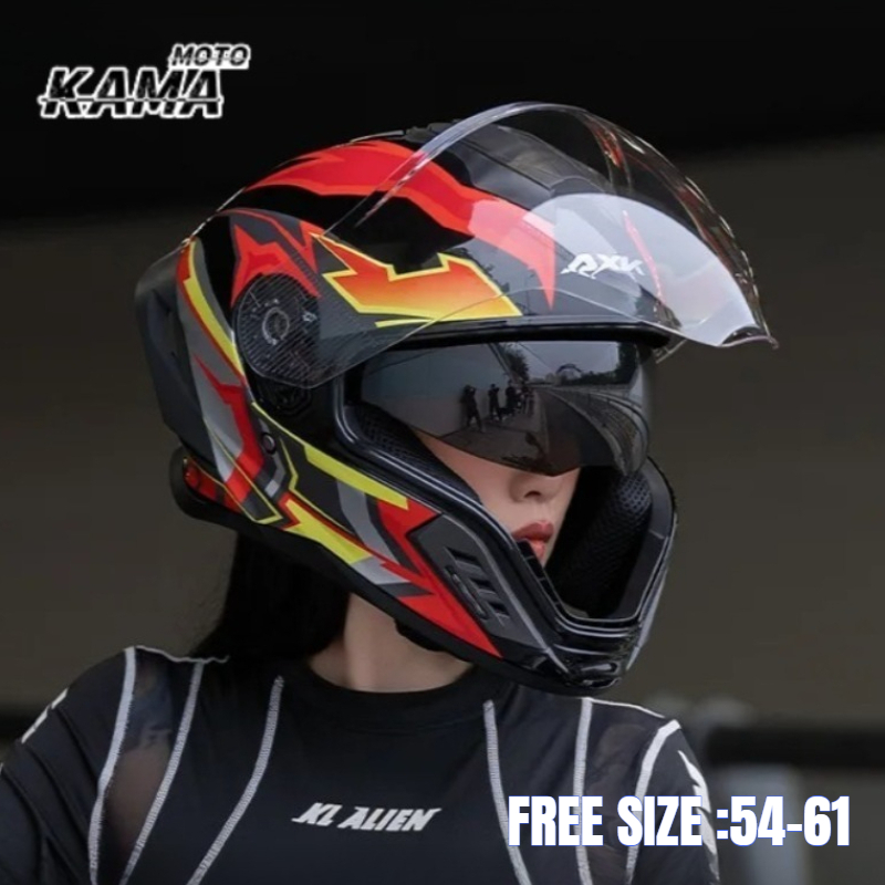バイク用フルフェイスヘルメット ラージテール レトロクルーズ - Full Face Motorcycle Helmet With Bluetooth のレビューと価格