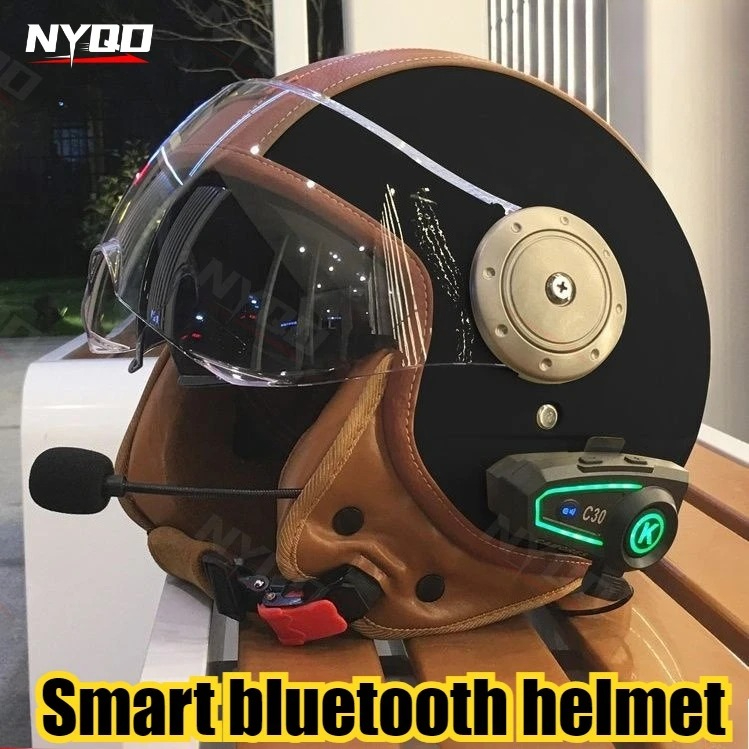 電動バイクダブルミラースマート Bluetooth ヘルメッ - Full Face Motorcycle Helmet With Bluetooth のレビューと価格